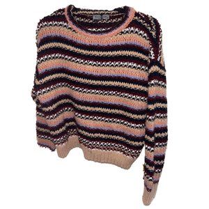 Anthropologie Elsamanada Striped Chunky Knit Sweater, Size M